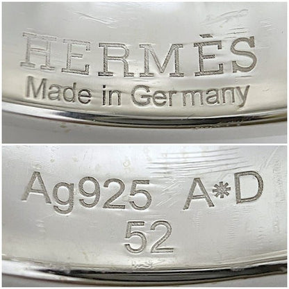 Hermes Ring Collier de Chien H Silver