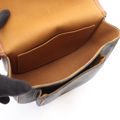 Celine Shoulder Bag Folco Triomphe Black Brown Canvas — view 3