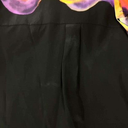 Chanel 15ss Flower Silk Shirt P51441v38310 Black Mix 44