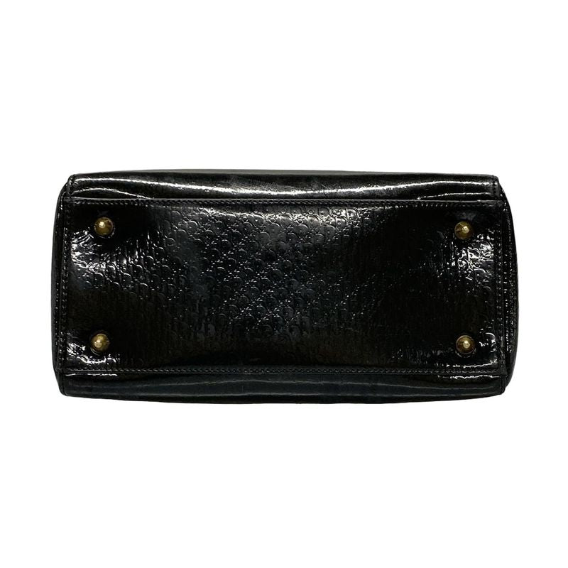 Dior/christian Dior Handbag Lady Dior Medium Bag Black Trotter Leather