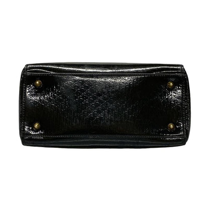 Dior/christian Dior Handbag Lady Dior Medium Bag Black Trotter Leather