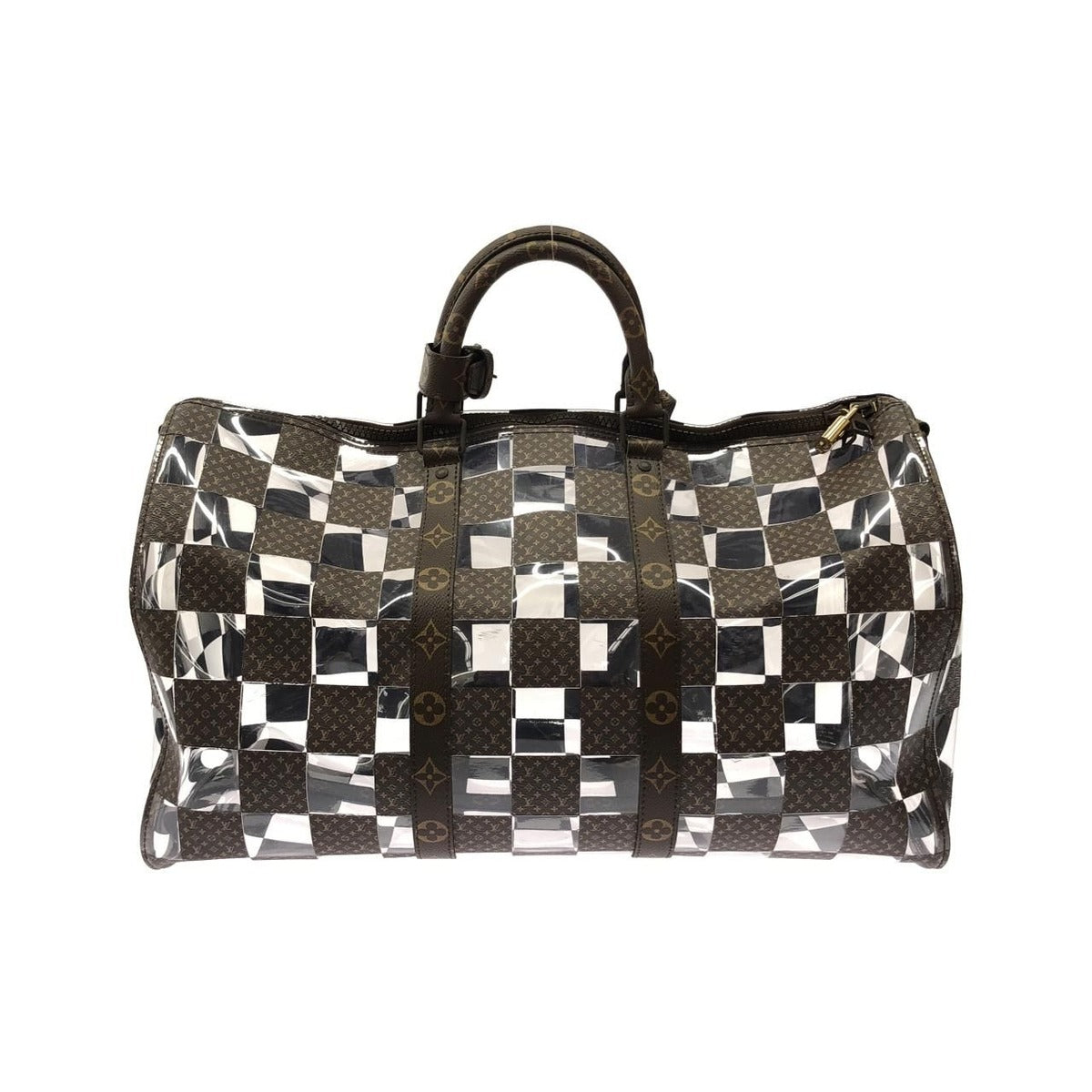 Louis Vuitton Monogram Chess Keepall Bandouliere Boston Bag — view 2