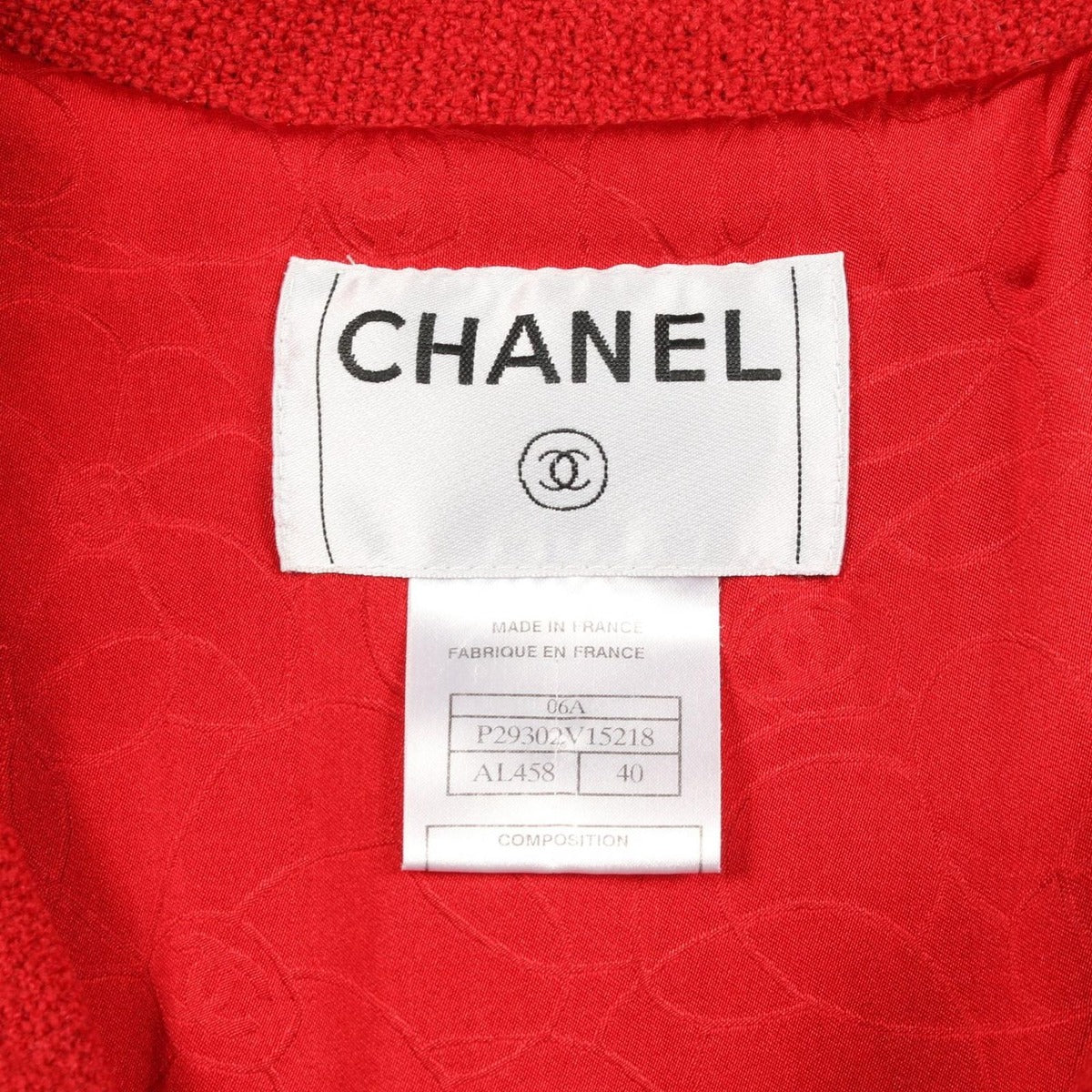 Chanel Duffle Coat Short Red Wool Hooded Jacket — view 3