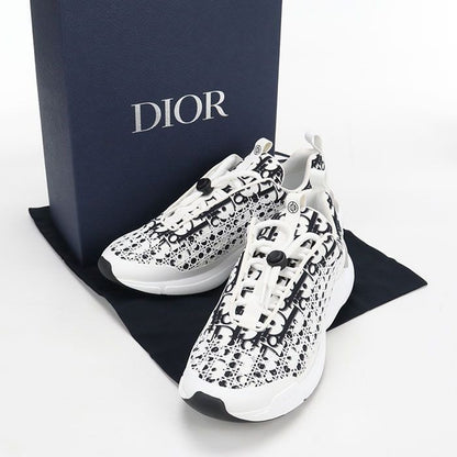 Dior Low Cut Sneakers Technical Fabric Oblique