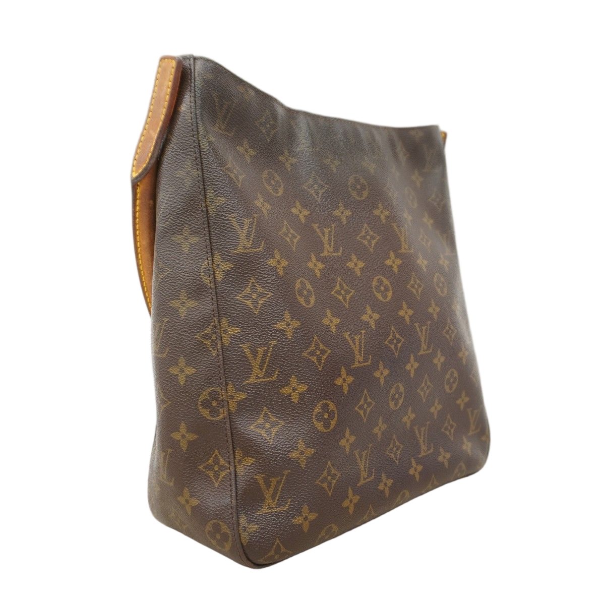 Louis Vuitton Shoulder Bag Monogram Looping GM Brown — view 2