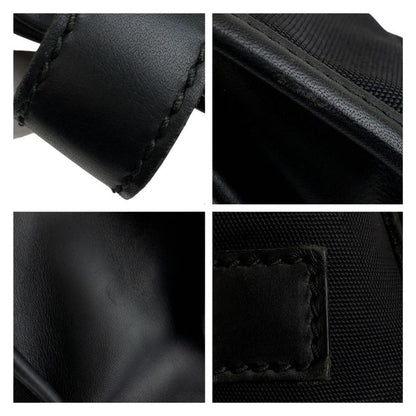 Gucci Sherry Line Black Silver Hardware Nylon 246410 Business Bag Handbag Men