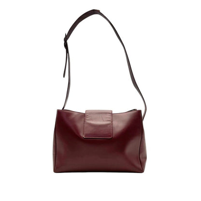 Cartier Shoulder Bag Leather Red Gold Classic Casual Going Out Date Everyday — view 3