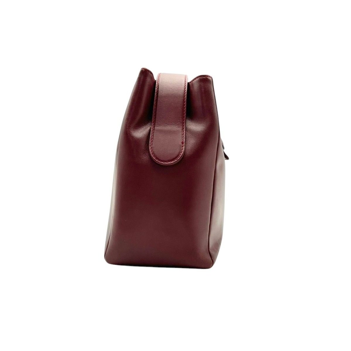 Cartier Shoulder Bag Leather Red Gold Classic Casual Going Out Date Everyday — view 5
