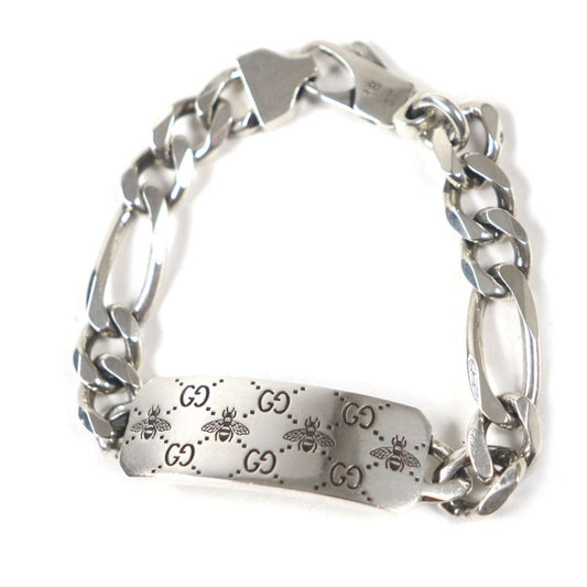 Gucci 728264 GG Bee Engraved Bracelet Engraved Ag925 Chain