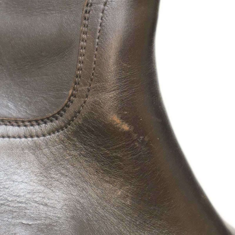 Louis Vuitton Heel Logo Leather Engineer Boots Go0032 Brown 7