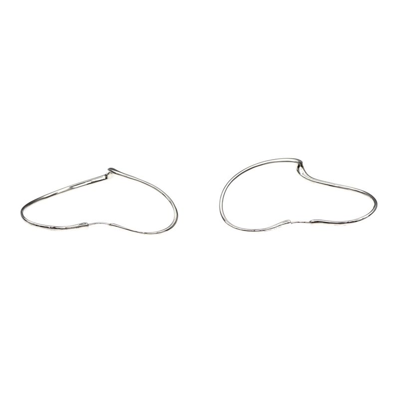 Tiffany & Co Earrings Open Heart Large Elsaperetti Ag925 Silver Jewelry
