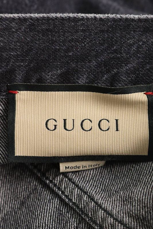 Gucci 758153 Xdc0a Labeled Cut-off Baggy Denim Pants Men 29