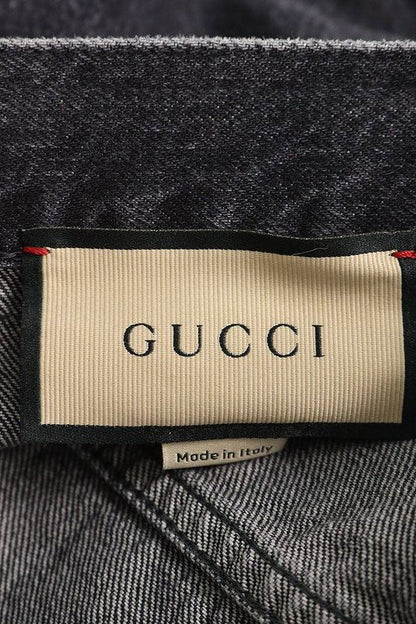 Gucci 758153 Xdc0a Labeled Cut-off Baggy Denim Pants Men 29