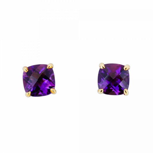 Tiffany & Co Earrings Sparkler 18K Yellow Gold Yellow Gold Amethyst Purple