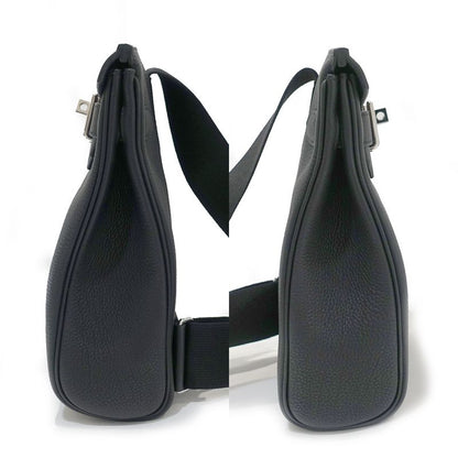 Hermes Akkado PM W Engraved Around 2024 Shoulder-body Bag Togo Black