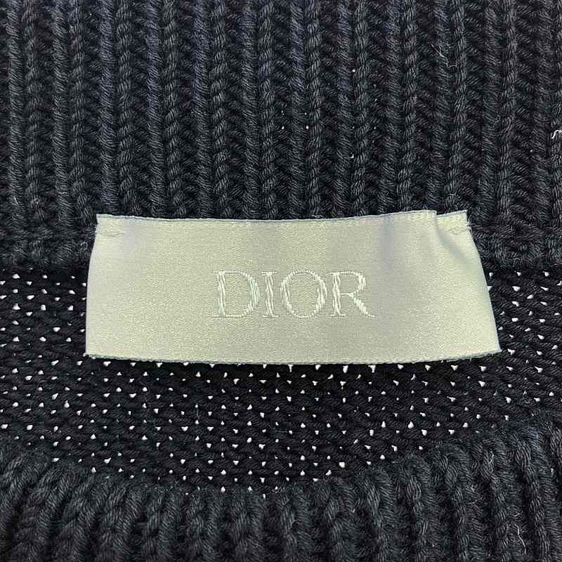 Dior | 2021aw | Oblique Cotton Silk Knit | XS | Navy | Men's