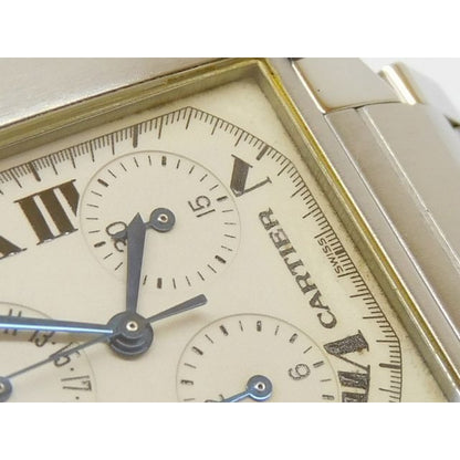 Cartier Q3 Tank Francaise XL Chrono Reflex Perpetual Calendar Quartz — view 4
