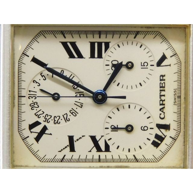 Cartier Q3 Tank Francaise XL Chrono Reflex Perpetual Calendar Quartz — view 5