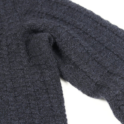 Chanel Dress CC Logo Button Wool B — view 8