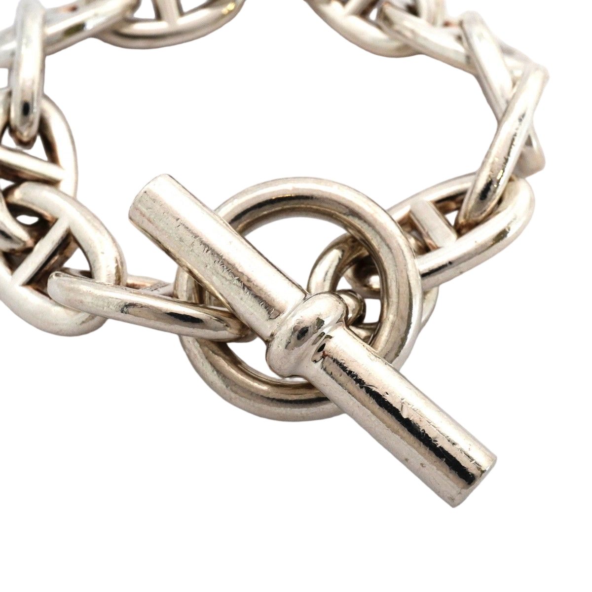 Hermes Bracelet Chaine D'ancre TGM 925 Sterling Silver — view 2