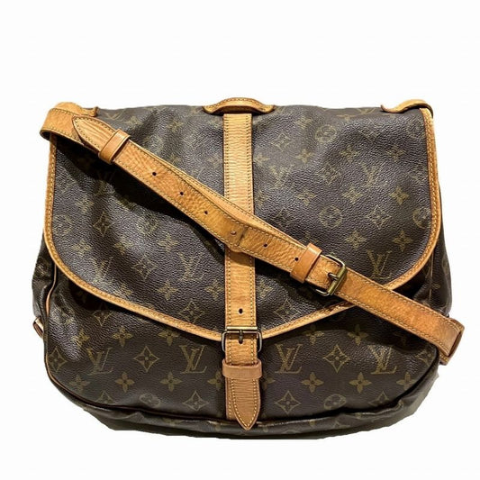 Louis Vuitton Saumur 35 Monogram Shoulder Bag Canvas