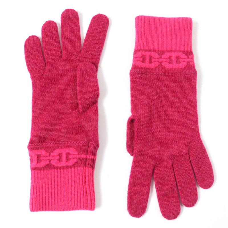 Hermes H232006g Heaven Haven Rose Extrême Cashmere Chaine D'ancre Knitted