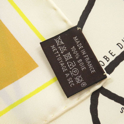 Hermes Carré 45 ROBE DU SOIR Robe Du Soir Silk Yellow Scarf 1884 Hermes