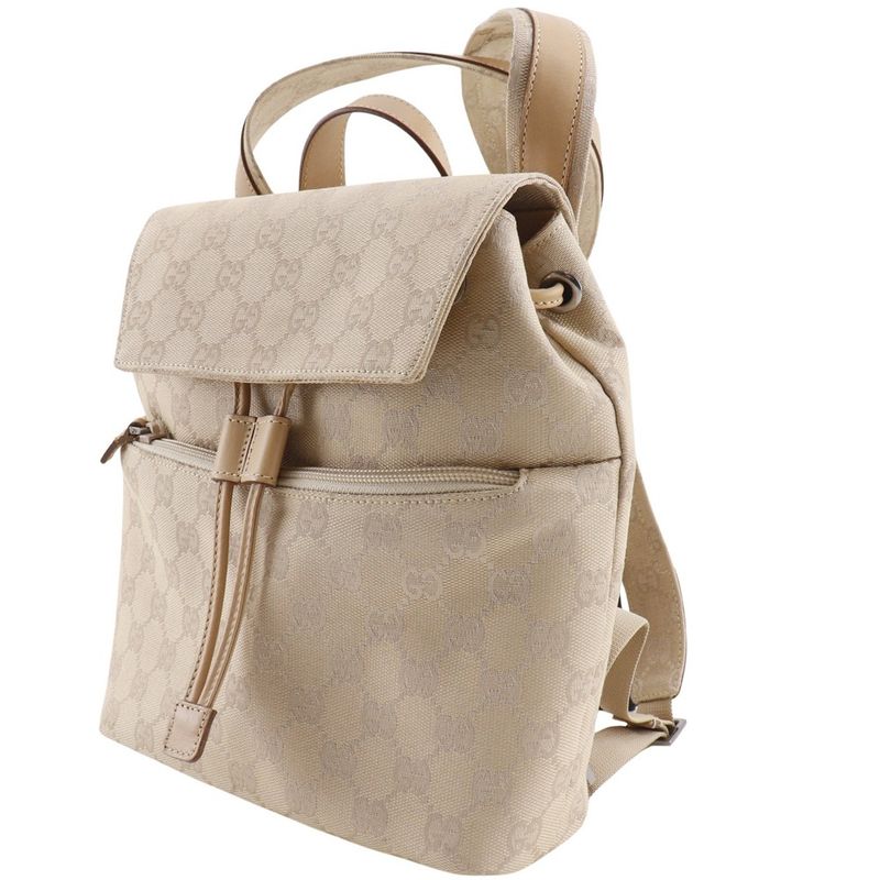Gucci Backpack 003.0242 GG Canvas Beige Women's Backpack/daypack