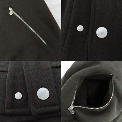 Hermes Cotton Teddy Blouson Jacket H467830ha Serie Button Khaki XL