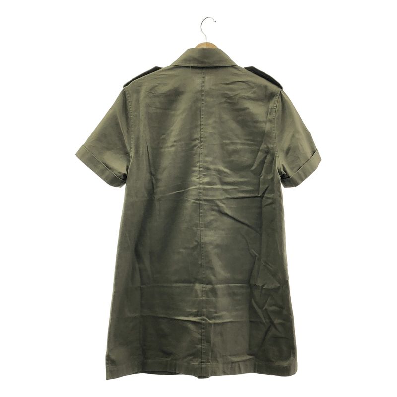 Celine Cotton Military Dress - 38 - Khaki - Women
