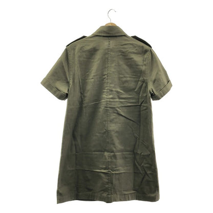 Celine Cotton Military Dress - 38 - Khaki - Women