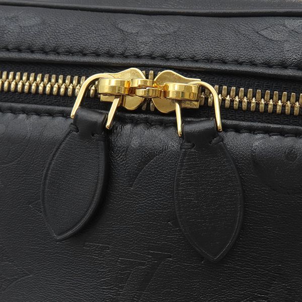 Louis Vuitton 2way Bag Ink Vanity PM Leather Black Gold Hardware Black Shoulder