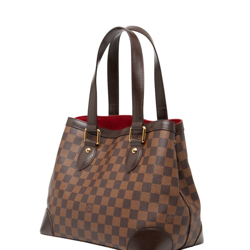 Louis Vuitton Damier Hampstead PM Tote Handbag N51205 Ebène Brown PVC Leather