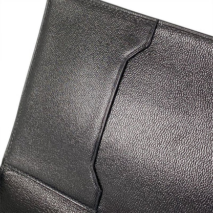 Hermes Bifold Billfold Black Wallet