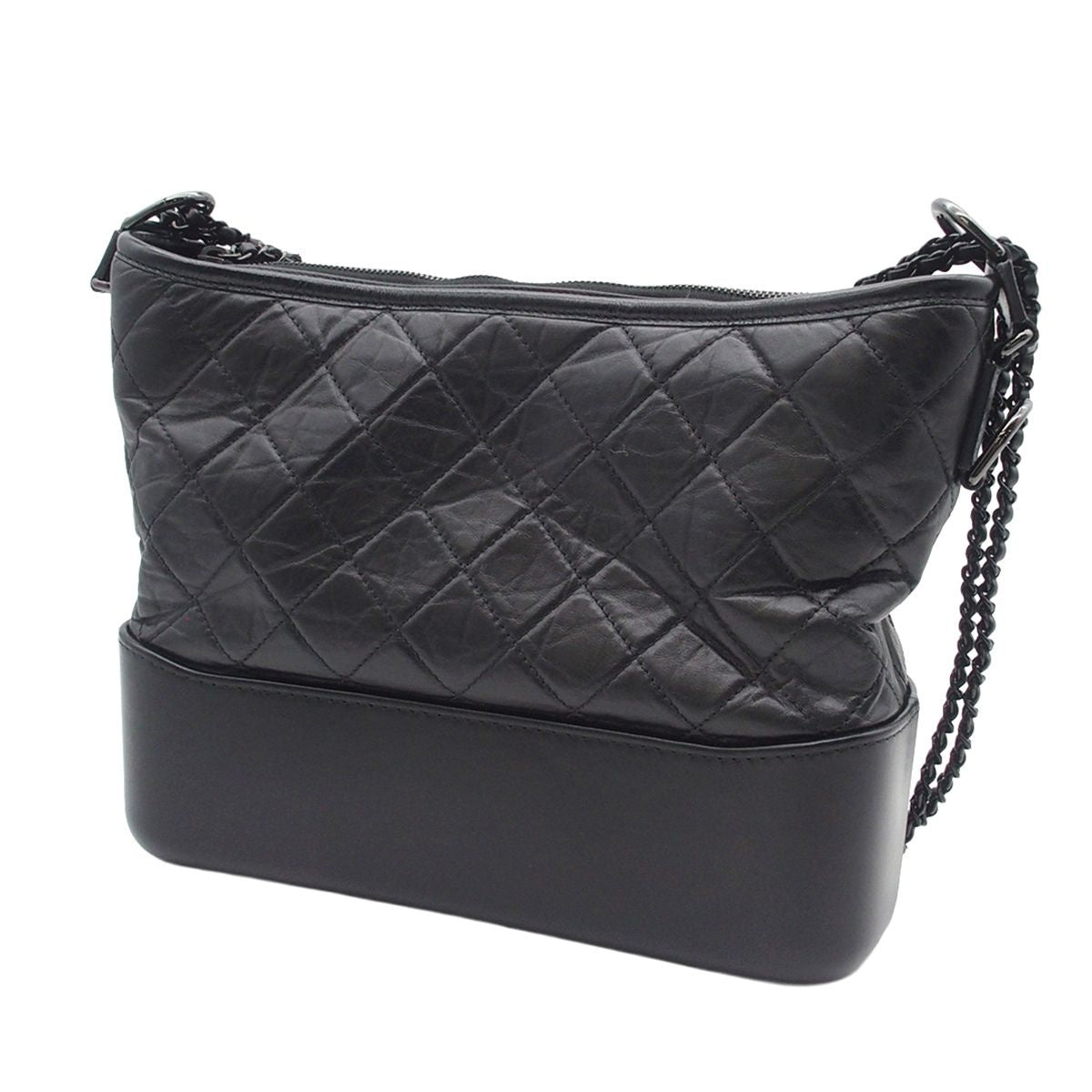 Chanel Chain Shoulder Bag Gabrielle de Chanel Large Black Calfskin — view 2