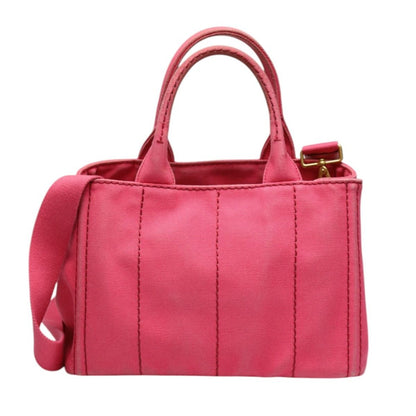 Prada 1 Bg439 Canapa Handbag Mini Tote Bag Pink