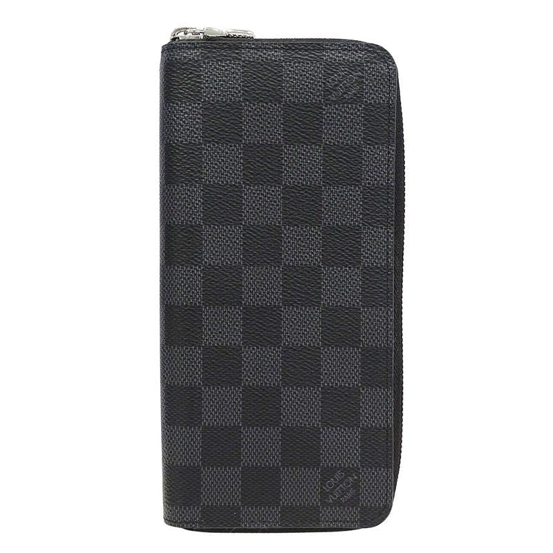 Louis Vuitton Wallets Long Wallet Damier Graphite Canvas Zippy