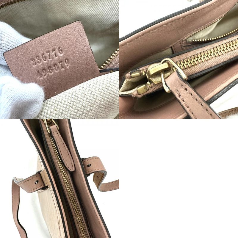 Gucci Tote Bag Micro GG 336776 Enamel Beige