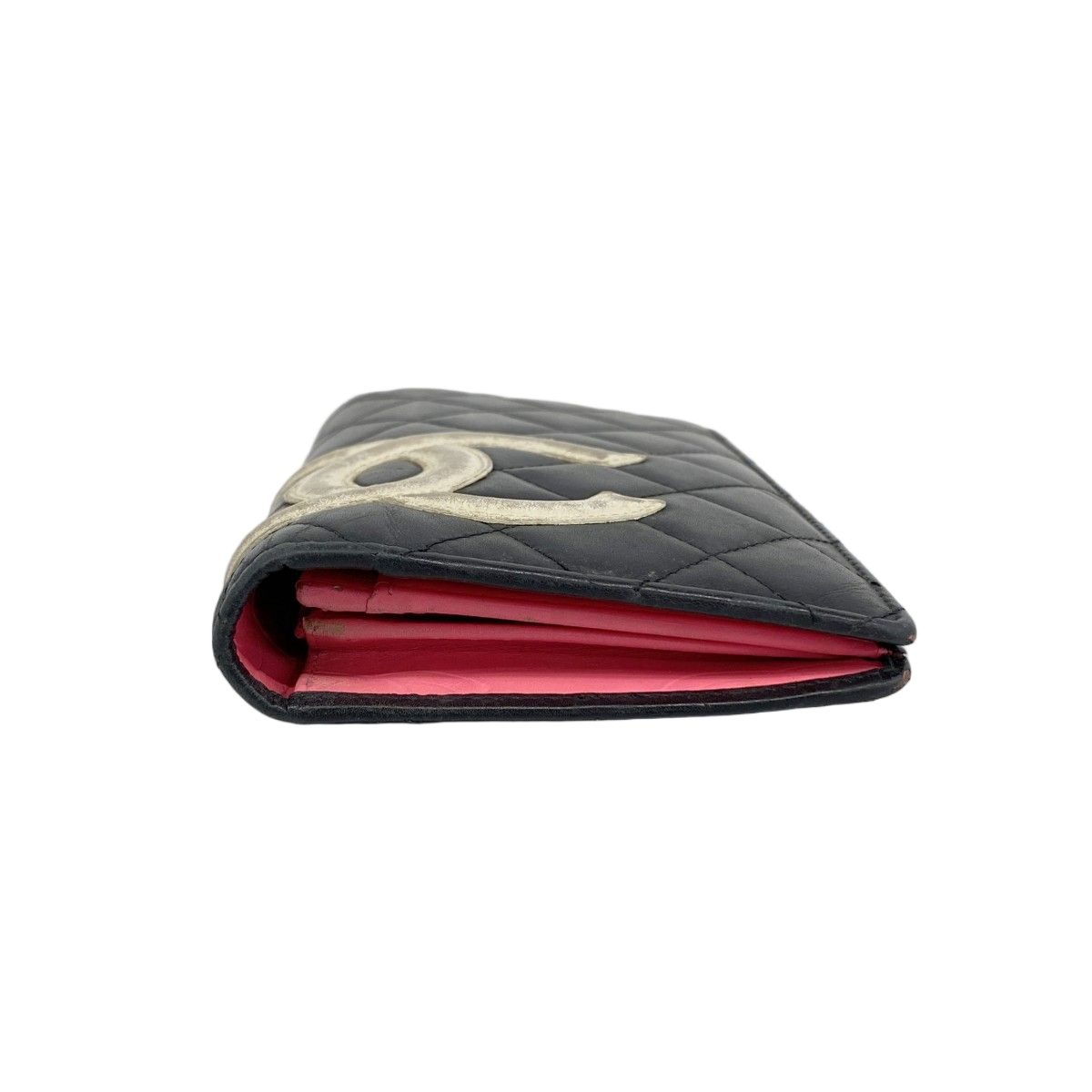 Chanel Wallet Cambon Lambskin Black Silver — view 2