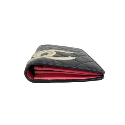 Chanel Wallet Cambon Lambskin Black Silver — view 2