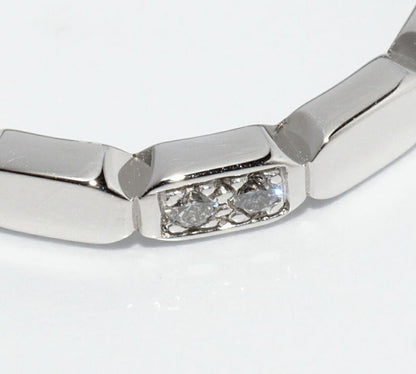 Chanel Pt950 Diamond 2P (approx 002ct) Première Promes Wedding Ring Width 25mm