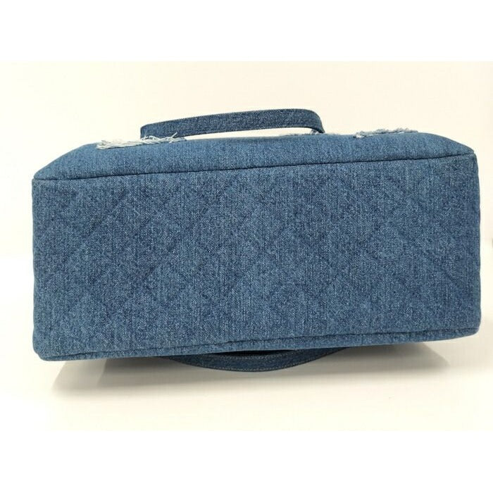 Chanel 2-Way Tote Bag Shopping Denim Blue As0759 — view 6