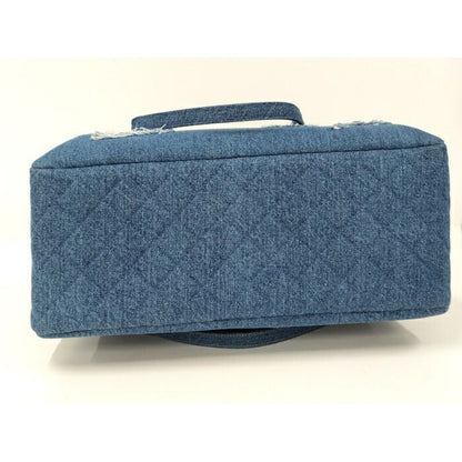 Chanel 2-Way Tote Bag Shopping Denim Blue As0759 — view 6