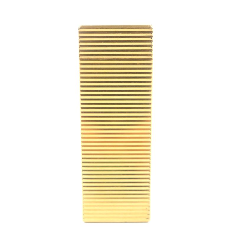  Cartier Pentagon Striped Pentagonal Roller Gas Lighter Gold