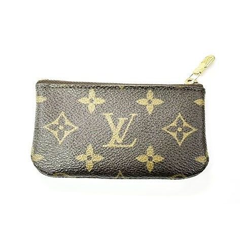 Louis Vuitton Pochette Cles Monogram Coin Case Card Purse Brown Aa — view 2