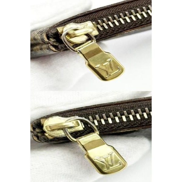 Louis Vuitton Pochette Cles Monogram Coin Case Card Purse Brown Aa — view 8