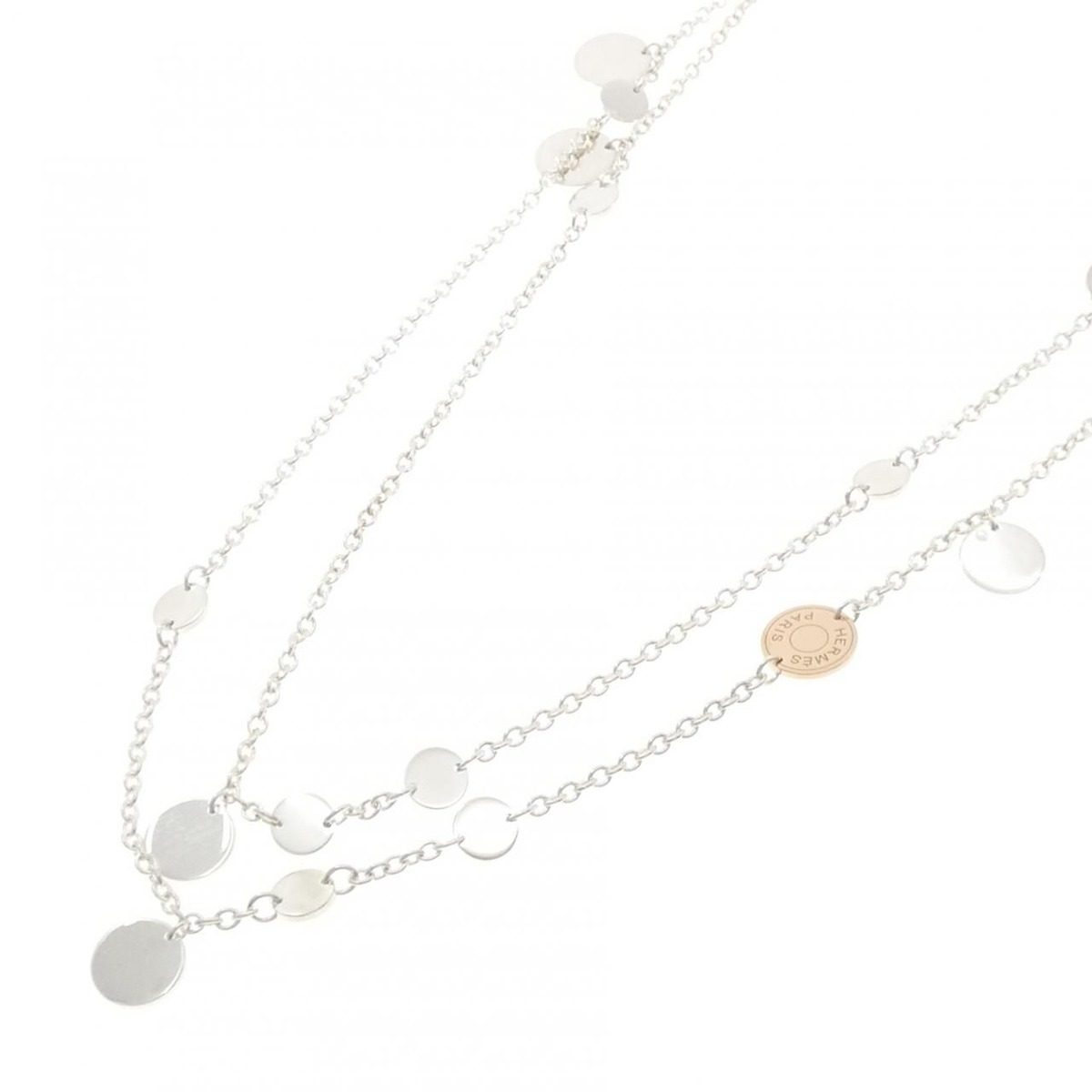 Hermes Exlibris Necklace Pink — view 2