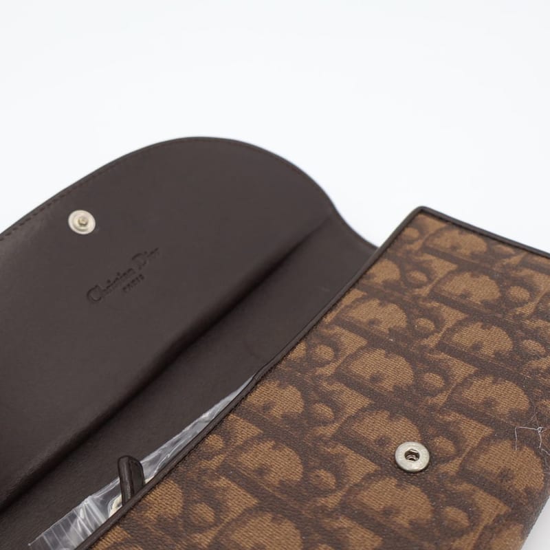Christian DIOR Long Wallet Brand Wallet With Zipper