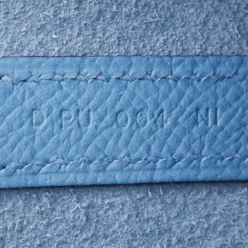 Hermes Picotin Lock MM Tresage Vaux Epson Light Blue D Women's Handbag