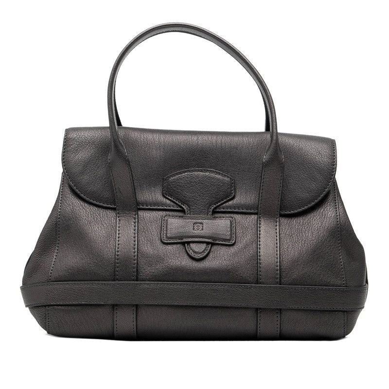 Loewe Gray Charcoal Leather